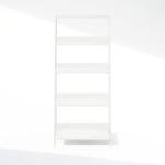 White 5-Tier Ladder Display Shelf