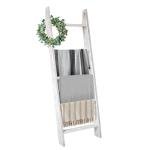 5-Tier Wooden Blanket Ladder for Living Room