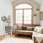 5-Tier Wooden Blanket Ladder for Living Room