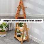 5-Tier Bamboo Ladder Shelf for Home Organization