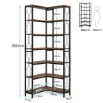 Tribesigns 7-Tier Industrial Corner Shelf Unit