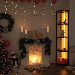 5-Tier Corner Shelf with App-Controlled LED Lights