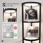 Dimmable Corner Lamp with Shelves for Organization