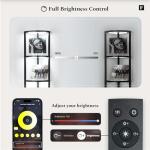 Dimmable Corner Lamp with Shelves for Organization