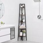 5-Tier Corner Shelf with LED Light