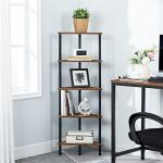 Industrial 5-Tier Corner Shelf for Small Spaces