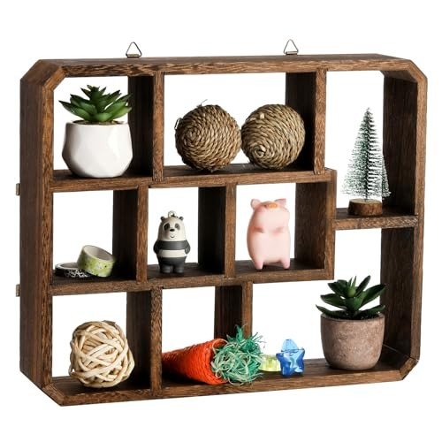 Shadow box shelves