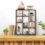Rustic 9-Slot Shadow Box Display Shelf