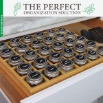 Crystal Display Shelf - Adjustable Bamboo Organizer