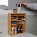 Crystal Display Shelf - Adjustable Bamboo Organizer