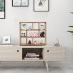 Rustic Wood Floating Shadow Box Shelf Set of 2