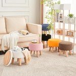 Teddy Velvet Storage Ottoman Footstool - White