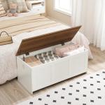 Retro Wooden Storage Bench and Entryway Organizer