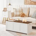 Retro Wooden Storage Bench and Entryway Organizer