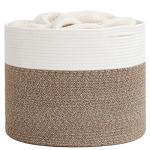 Large Cotton Rope Basket for Organizing Toys & Blankets