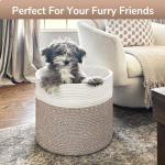 Large Cotton Rope Basket for Organizing Toys & Blankets
