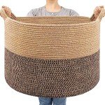Extra Large Wicker Storage Basket for Home Organization