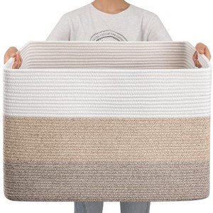Large Cotton Rope Storage Basket - 108L