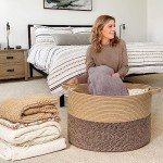 Extra Large Wicker Storage Basket for Home Organization