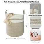 Cotton Rope Laundry Basket for Home Organization
