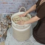 Cotton Rope Laundry Basket for Home Organization