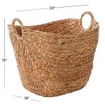 Large Woven Seagrass Storage Basket with Handles