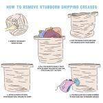 Stylish 100L Laundry Hamper with Handles