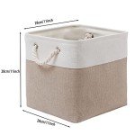11-Inch Collapsible Fabric Storage Bins - 6 Pack