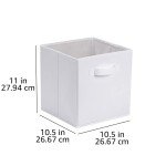 Collapsible Cube Storage Bins with Handles, 6-Pack