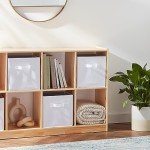 Collapsible Cube Storage Bins with Handles, 6-Pack