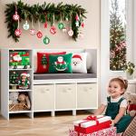 Foldable Fabric Storage Bins - 2 Pack (Beige)