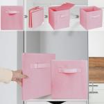 Zuihug 2 Pack Pink Collapsible Storage Bins