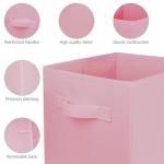 Zuihug 2 Pack Pink Collapsible Storage Bins
