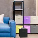 Zuihug 2 Pack Pink Collapsible Storage Bins