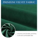 Deep Green Velvet Storage Bins with Zipper Lid