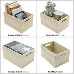 Wooden Crates for Home Organization - 2 Pack