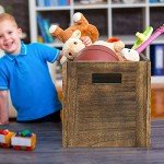 Rustic Brown Stackable Storage Cube Baskets