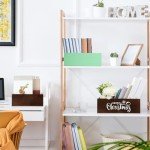Set of 6 Rustic Wooden Storage Boxes