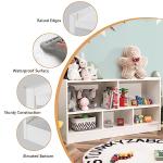 Kids 5-Section Toy Storage Organizer - White
