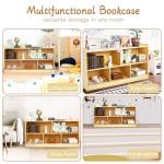 Wooden Montessori Toy and Book Storage Shelf