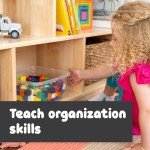 5-Compartment Solid Wood Storage Cabinet for Kids