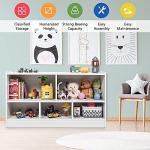 Kids 5-Section Toy Storage Organizer - White
