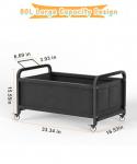 Large 80L Kids Toy Box with Wheels