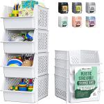 Stackable Storage Bins for Pantry and Home
