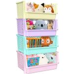 TidyFriend Stackable Open Front Bins - 4 Pack