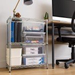 Stackable Clear Plastic Storage Bins with Lids - 4 Pack