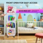 Clear Stackable Storage Bins with Wheels – 4 Pack