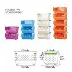 Kids' Toy Storage Organizer with Wheels - 4 Baskets