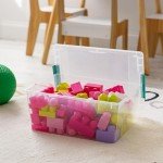 Stackable Clear Plastic Storage Bins with Lids - 4 Pack
