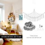 Hanging Net for Stuffed Animal Storage – Cream